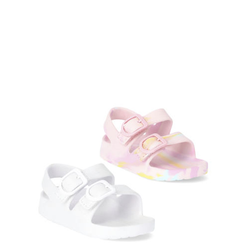 Wonder Nation Baby Buckle Sandals, 2-Pack