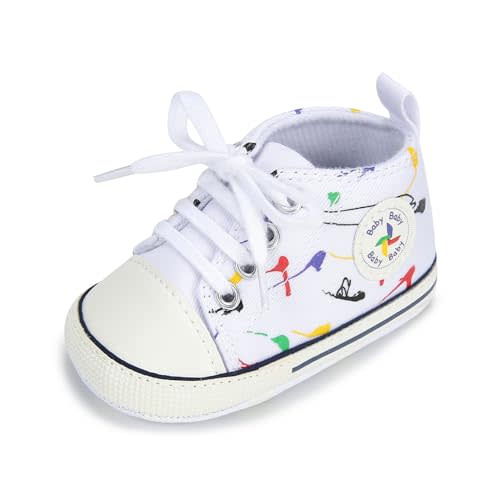 BEIDI Baby Girl Boy Shoes 0-18 Months,Infant Unique Essentials Gifts,Unisex Newborn Doll Slip-on Soft Sole High-top Frist Walking Sneakers