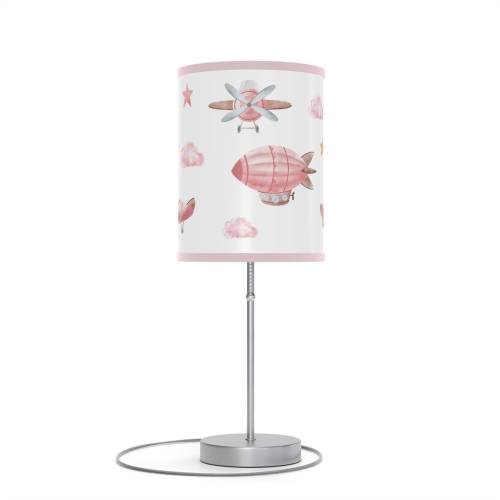 Airplane lamp, Airplane nursery decor, pink airplane lamp, Aviation table lamp, Airplane baby room decor Girls room lamp airplane light PiA
