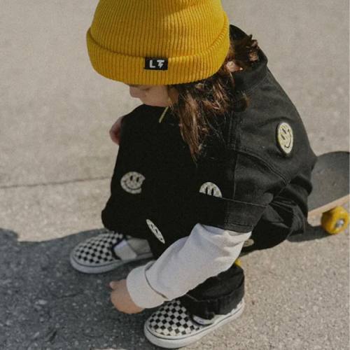 Smile Squad Mechanic Suit - Black | Little Trouble
