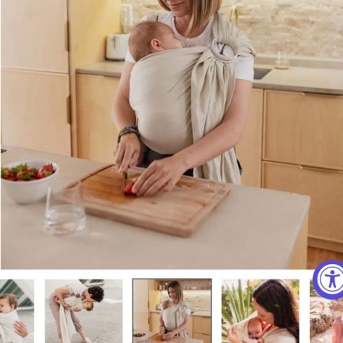 Boba Linen Ring Sling in Pampas Beige – Boba Inc.