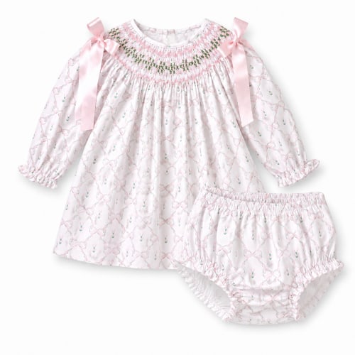 Emmeline Smocked Diaper Set