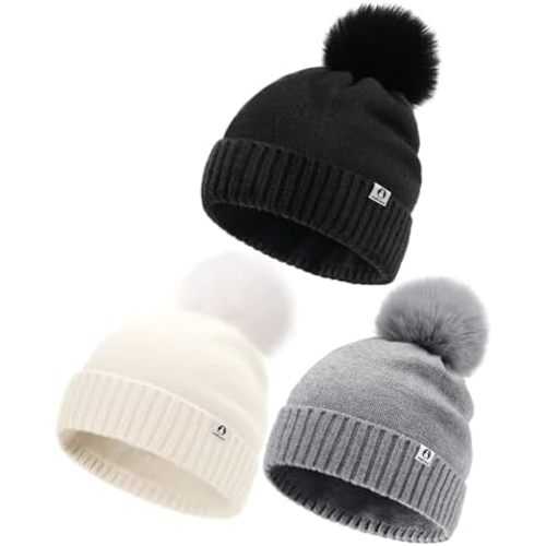FURTALK Baby Winter Hat Toddler Beanie Infant Newborn Warm Pom Pom Cap