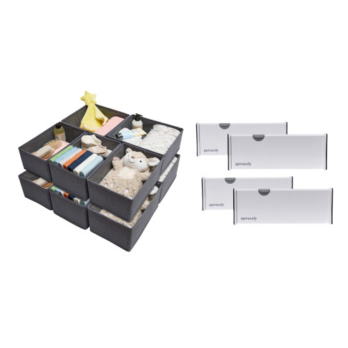 Sprucely Drawer Organization Bundle - Grey