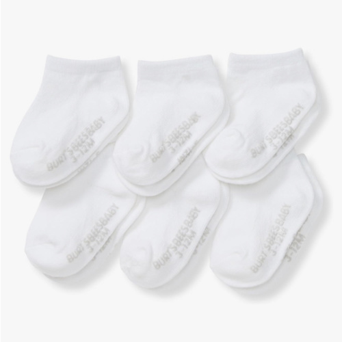 Burt’s Bees Baby Ankle Socks with Non-Slip Grips, Organic Soft Cotton Toddler Socks Baby Essential, 6-Pack