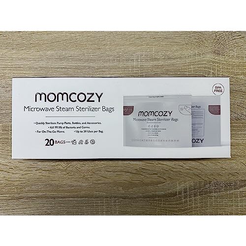 Momcozy Microwave Steam Bags, 20 Count