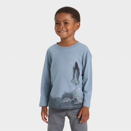 Toddler Boys' Long Sleeve Oversized T-Shirt - Cat & Jack™