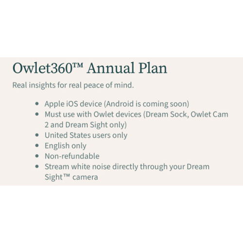 Owlet360™ Annual Plan