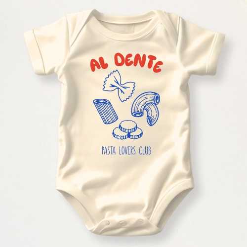 Al Dente Pasta Baby Bodysuit, Pasta Club Kids Shirt, Funny Foodie Tee, Cute Pasta Outfit, Pasta Lovers Italian Baby Gift, Newborn Clothes