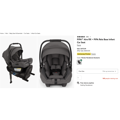 Nuna Pipa Aire Rx + Base