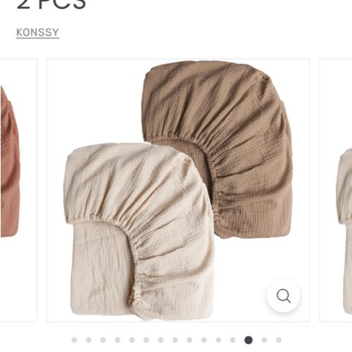 Muslin Fitted Crib Sheets 2 PCS – KONSSY