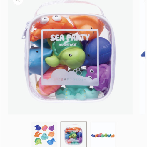 Sea Party Squirtie Baby Bath Toys – Elegant Baby