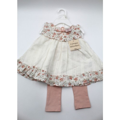 Catherine Malandrino Mini Baby Girl Floral 2 Piece Outfit Set 3-6 Months NWT