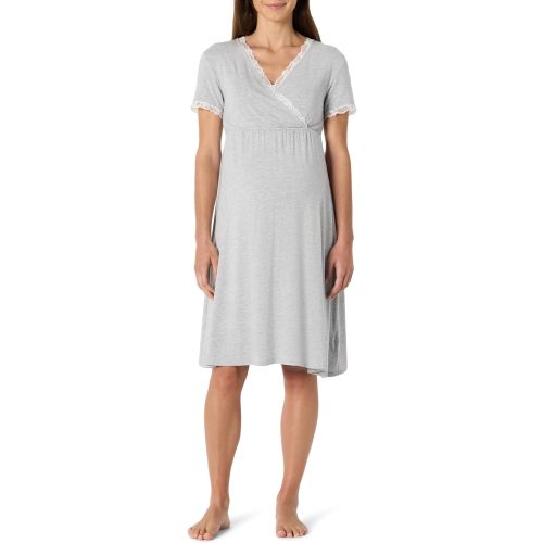 Amazon Essentials Women's Soft Modal Nursing Maternity Sleepwear Nightgown