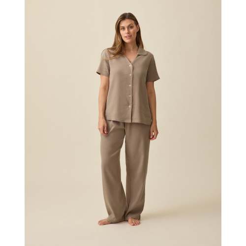 Cotton Bamboo Pajama Set | Taupe - Kindred Bravely