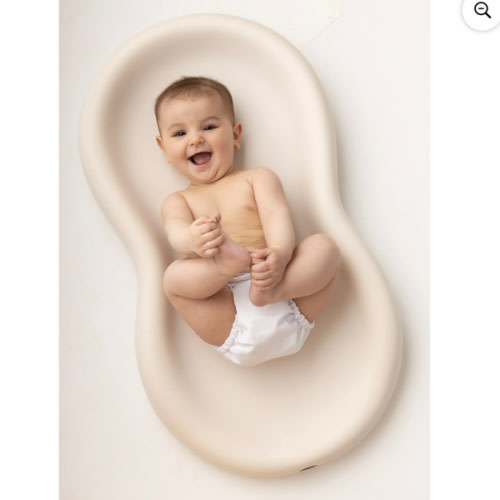 Keekaroo Peanut Changer Baby Vanilla– The Original Made in USA Easy-to-Clean Changing pad and The only Shell Over Foam, Fully Water Repellant