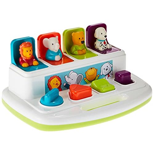 Battat – Pop-Up Pals – Color Sorting Animal Push & Pop Up Toy for Kids 18 Months +, Multi