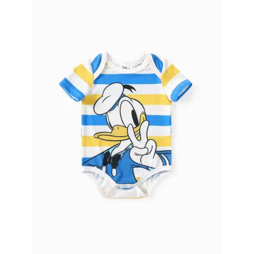 Disney Mickey and Friends Baby Boys/Girls Donald Duck 1pc Naia™ Striped Print Onesie