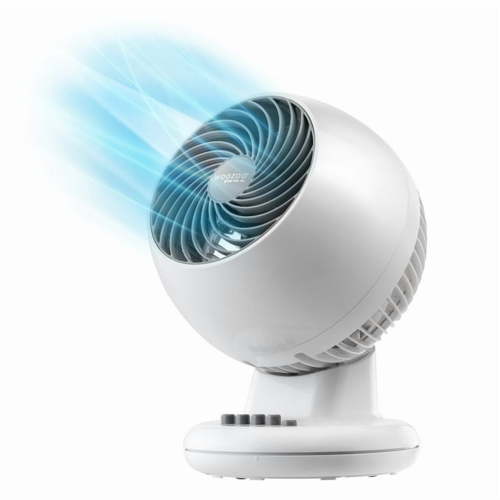 IRIS WOOZOO Oscillating Fan with Timer, 3 Speed Settings, White