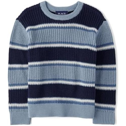 The Children's Place Baby Boys' and Toddler Long Sleeve Crew Neck Pullover Sweater