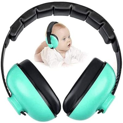 Noise Cancelling Headphones for Kids, Babies Ear Protection Earmuffs Noise Reduction for 0-3 Years Babies, Toddlers, Infant (Mint Green)