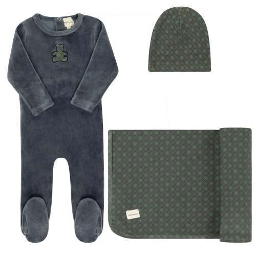 Velour Plaid Bear Collection - Take Me Home Set