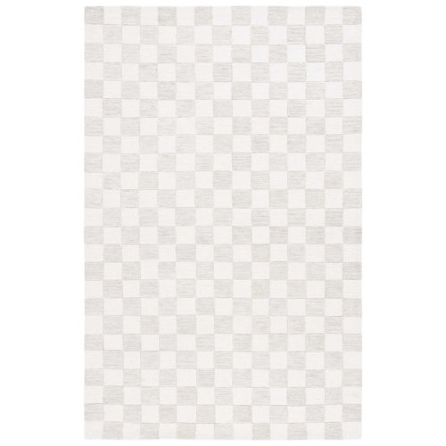 Martha Stewart Rugs Msr4760 Martha Stewart Hand Tufted Wool/Cotton Checkered Rug in Beige/Ivory & Reviews | Wayfair