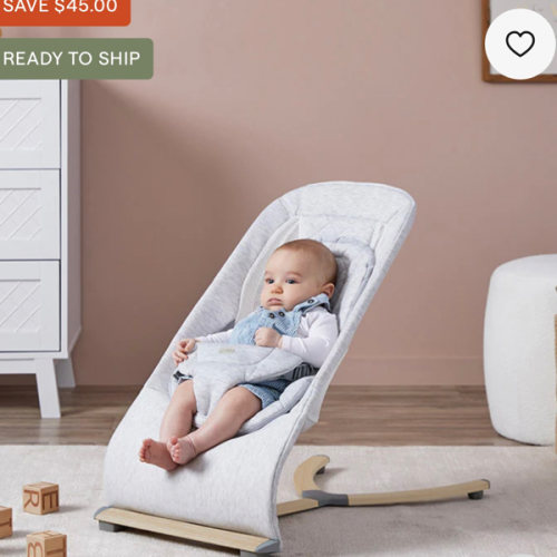 Aubrey Padded Bouncer - Soft Grey