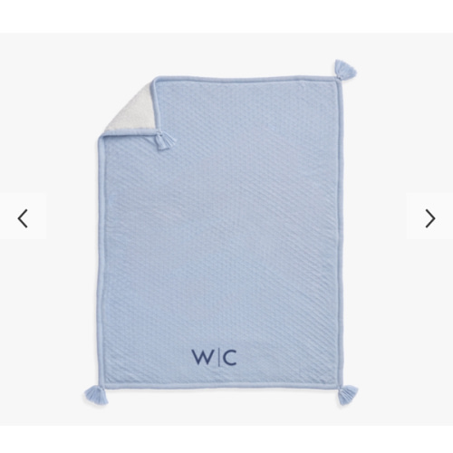 Luxe Cable-Knit Sherpa Baby Blanket