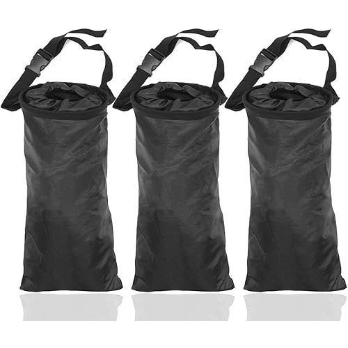 TIHOOD 3PCS trash bags, hanging Detachable garbage bag for Back Seat for Outdoor Traveling Home Use Car Storage Bags