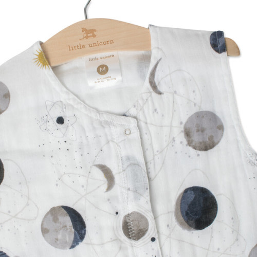 Cotton Muslin Sleep Bag Small, Planetary - Little Unicorn | Maisonette