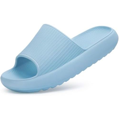 Comwarm Cloud Slide Sandals for Women Men Ultra Comfort Recovery Pillow Slippers Soft Summer Beach Shoes with Low Arch Support