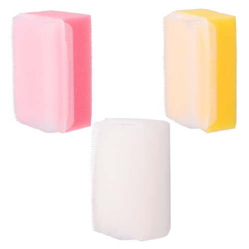 Monyance Baby Bath Sponge Brush 3 Bath Sponge Scrubber for Infant and Toddler Skin(3.15X1.77X1.57Inches)
