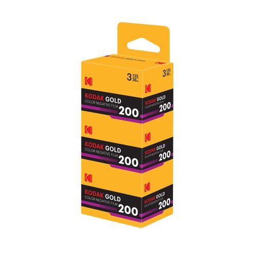 Kodak Gold 200 Color Negative Film - 35mm Roll Film, 36 Exposures - 3 Pack