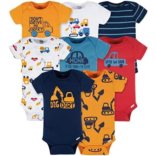 Onesies Brand Baby Boys 8-Pack Short Sleeve Mix & Match Bodysuits