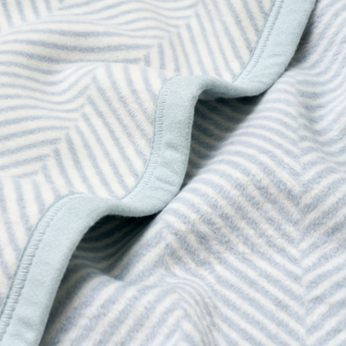 Harborview Herringbone Sky Mini Blanket