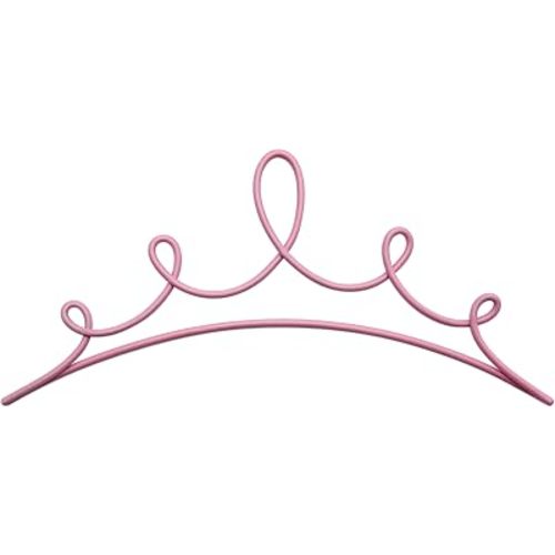 Urbraneco Pink Wire Crown Wall Decor Metal Art for Teen Girl Princess Room