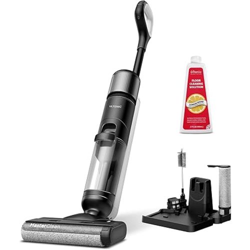 Ultenic Wet Dry Vacuum Cleaner, Cordless Vacuum Mop Combo with Self-Cleaning, 50min Runtime, Smart Mess Detection, Edge Cleaning, LED Display, 3-in-1 Floor Cleaner Machine for Hard Floor, AC1 Elite