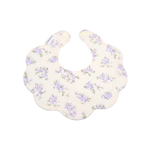 Organic Muslin 5-Layer Dribble Bib - Lavender Field