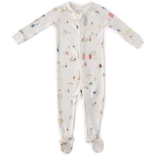 PEHR Ribbed Baby Onesie, Explore the World
