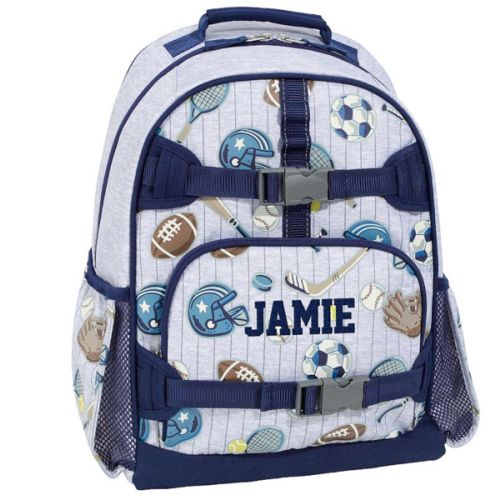 Pinstripe Sports Backpack | Pottery Barn Kids