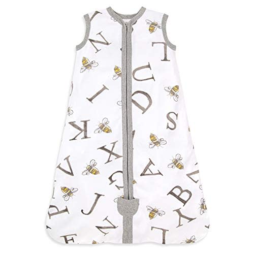 Burt's Bees Baby Unisex-Baby Beekeeper Wearable Blanket, 100% Organic Cotton, Swaddle Transition Sleeping Bag