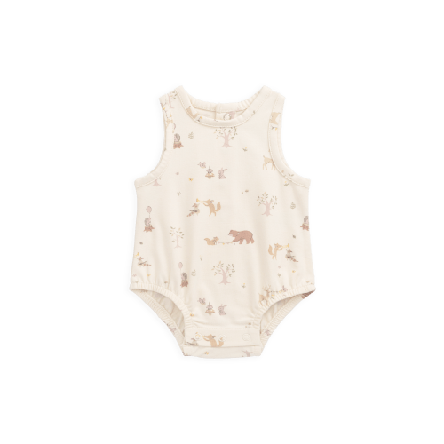Organic Cotton Lionel Playsuit - Party Animals