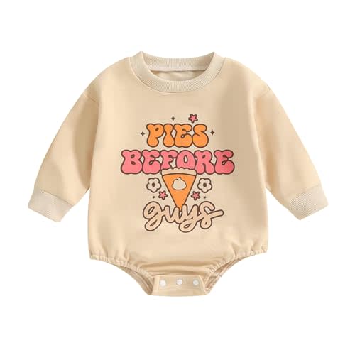 BemeyourBBs Newborn Baby Boy Girl Fall Winter Clothes Long Sleeve Bubble Sweatshirt Romper Cute Infant One Piece Outfit