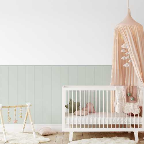 Beadboard Wood Panel Decal, Peel and Stick Wainscoting, Faux Wood Panel Wallpaper, DIY Wall Panelling, Renter-Friendly Wall Molding