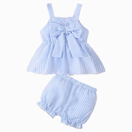 Leey-World Newborn Onesies Girl Baby-girls Short Sleeve Bodysuits One-piece Cotton Newborn Onesies Girl(Blue,12-18 Months)