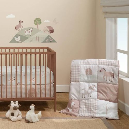 Bedtime Originals 3pc Farmyard Friends Crib Bedding Set