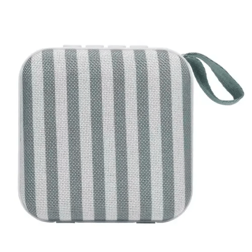 Brands We Love Portable Travel Speaker: Vacay Olive Stripe by Janie and Jack