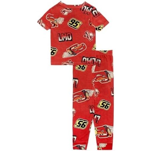 Disney Boys 2-piece Snug-fit Viscose Pajama Set, Soft & Cute for Kids