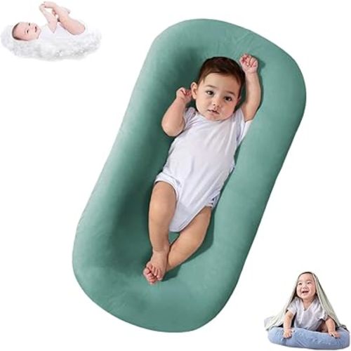 Lucakuins Baby Lounger Cover for Infants Loungers 0-24 Months, 100% Cotton Soft and Breathable Lounger Slipcover（Only Lounger Cover, Without The Lounger） (010, OneSize)